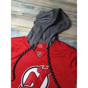 Reebok NHL Women's Long Sleeve Hoodie New Jersey Devils Size Medium